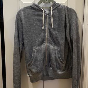 Grey Wildfox zip up hoodie